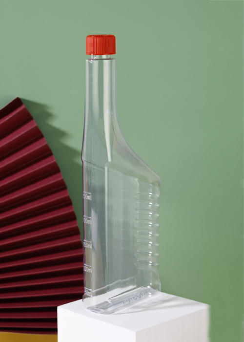 400ml PVC扁形机油瓶 润滑油瓶