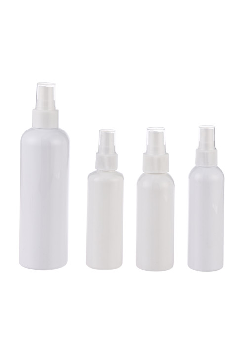100-250ml 白色PET喷雾圆瓶 消毒液杀菌酒精喷雾分装瓶