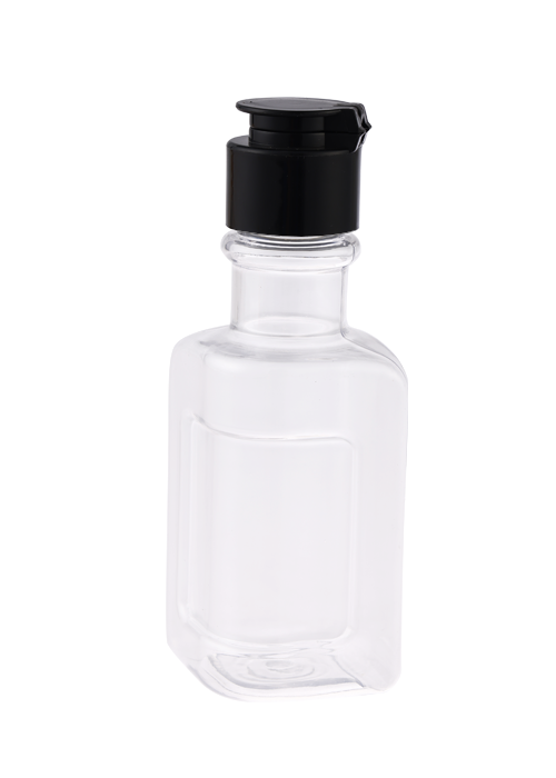 100ml PET异形精油瓶 24口径保洁翻盖瓶
