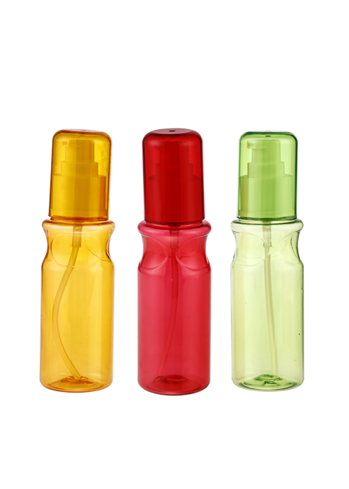 100ml 彩色透明PET乳液泵瓶 消毒凝胶洗手液瓶