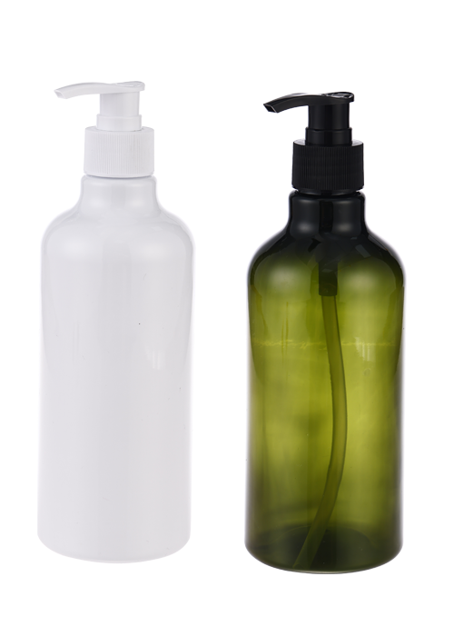 500ml 橄榄绿PET凝胶乳液沐浴露瓶 洗发水瓶